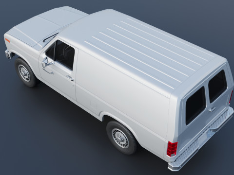 B-150 Panel Truck 1980 3D Print Model