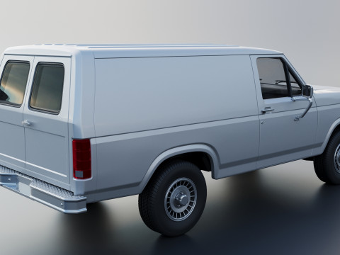 B-150 Panel Truck 1980 3D Print Model