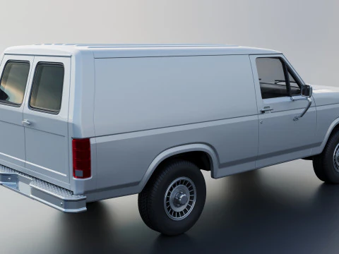 B-150 Panel Truck 1980 3D Print Model