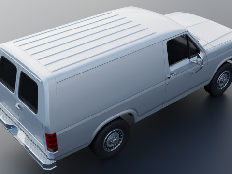 B-150 Panel Truck 1980 3D Print Model