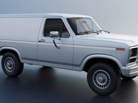 B-150 Panel Truck 1980 3D Print Model