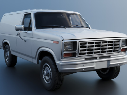 B-150 Panel Truck 1980 3D Print Model