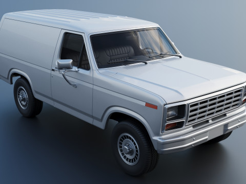 B-150 Panel Truck 1980 3D Print Model