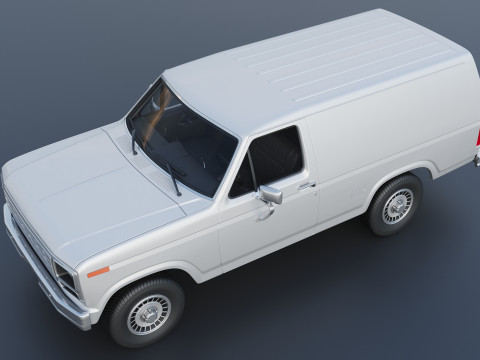 B-150 Panel Truck 1980 3D Print Model
