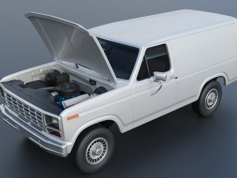 B-150 Panel Truck 1980 3D Print Model