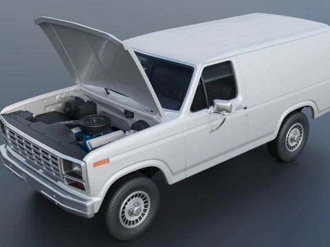 B-150 Panel Truck 1980 3D Print Model
