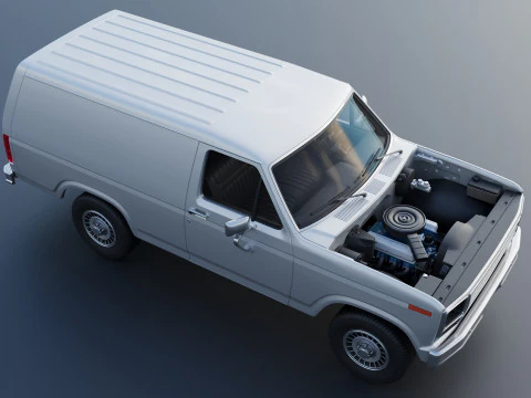 B-150 Panel Truck 1980 3D Print Model