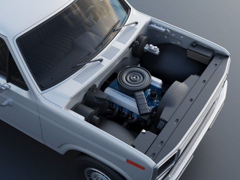 B-150 Panel Truck 1980 3D Print Model