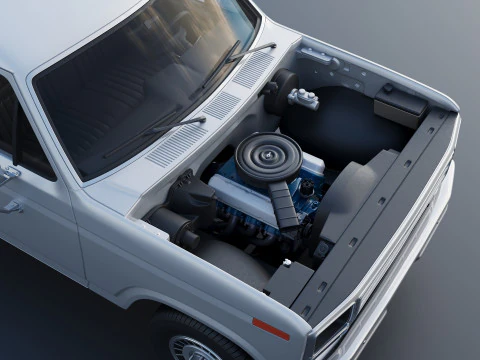 B-150 Panel Truck 1980 3D Print Model