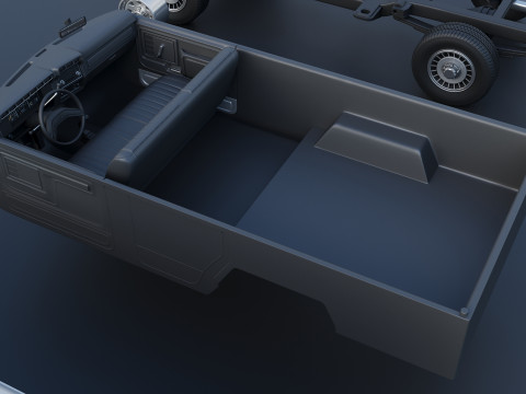 B-150 Panel Truck 1980 3D Print Model