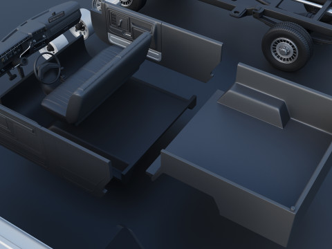 B-150 Panel Truck 1980 3D Print Model