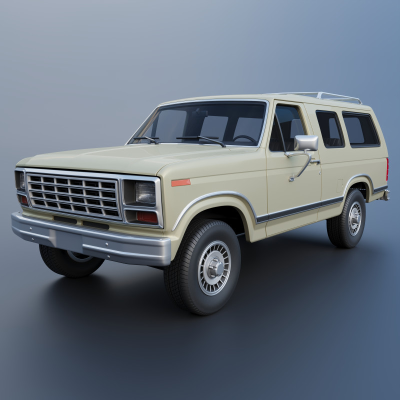 B-150 Carry All 1982 3D Druckmodell .c4d .max .obj .3ds .fbx .stl .blend