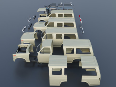 B-150 Carry All 1982 3D Druckmodell