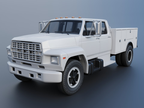 F-700 Service Truck 1982 3D प्रिंट मॉडल