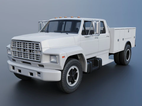 F-700 Service Truck 1982 Model do druku 3D
