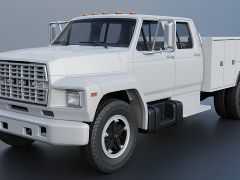 F-700 Service Truck 1982 3D Print Model