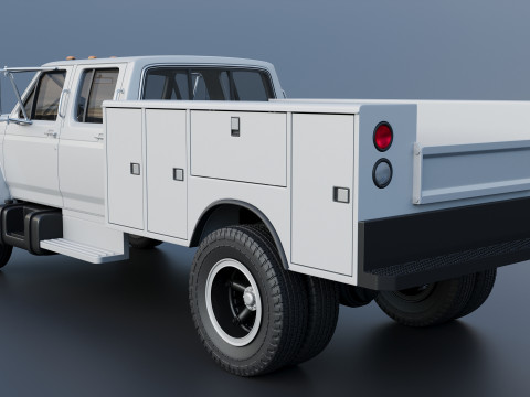 F-700 Service Truck 1982 3D Print Model