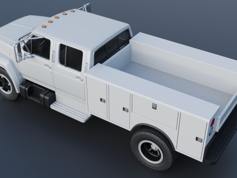 F-700 Service Truck 1982 3D Print Model