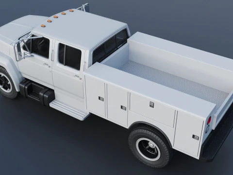 F-700 Service Truck 1982 3D Print Model