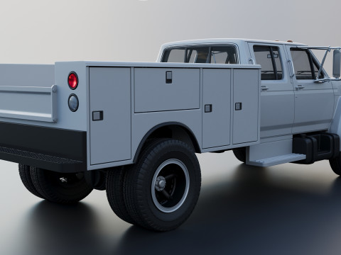 F-700 Service Truck 1982 3D Print Model