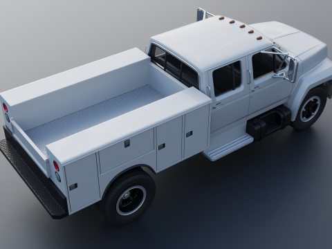F-700 Service Truck 1982 3D Print Model