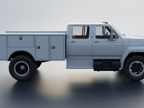 F-700 Service Truck 1982 3D Print Model