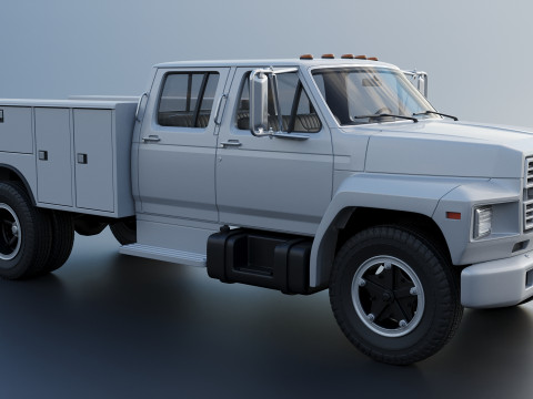 F-700 Service Truck 1982 3D Print Model