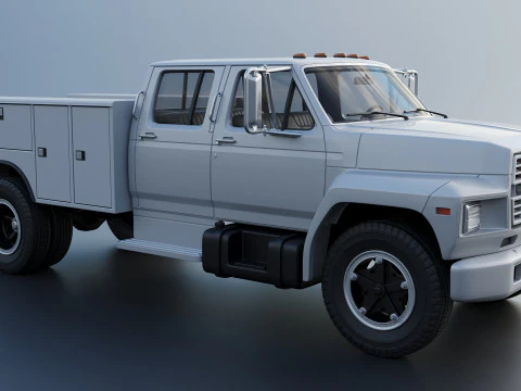 F-700 Service Truck 1982 3D Print Model