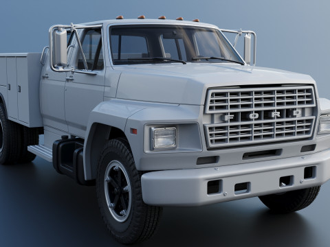 F-700 Service Truck 1982 3D Print Model