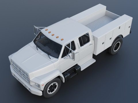 F-700 Service Truck 1982 3D Print Model