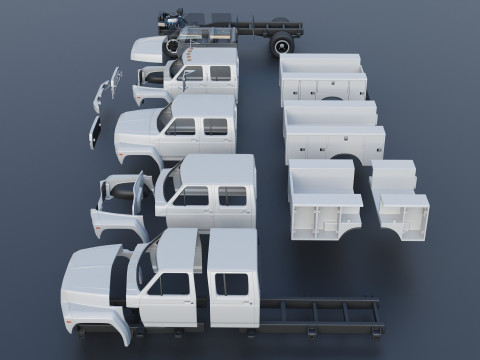 F-700 Service Truck 1982 3D Print Model