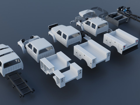 F-700 Service Truck 1982 3D Print Model