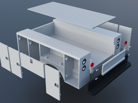 F-700 Service Truck 1982 3D Print Model