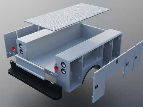 F-700 Service Truck 1982 3D Print Model
