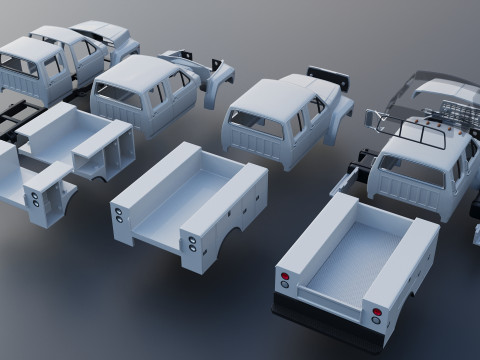 F-700 Service Truck 1982 3D Print Model