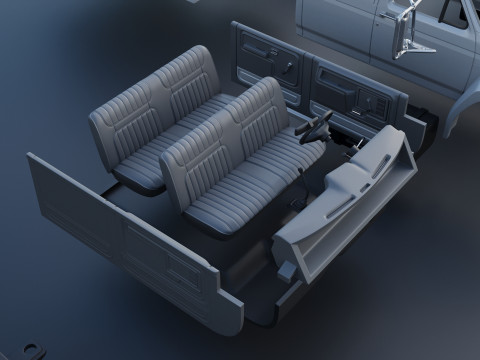 F-700 Service Truck 1982 3D Print Model