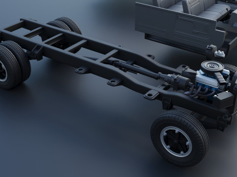 F-700 Service Truck 1982 3D Print Model