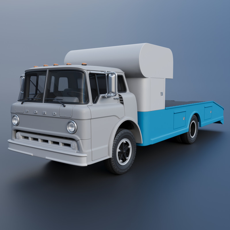 C-700 Rump Truck 1972 3D 打印模型 .c4d .max .obj .3ds .fbx .stl .blend 