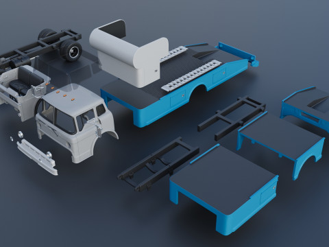 C-700 Rump Truck 1972 3D 打印模型