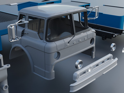 C-700 Rump Truck 1972 3D 打印模型