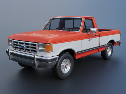 Pickup Truck F-150 Short Bed 1987 Modelo de impresión 3D