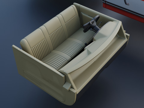 Pickup Truck F-150 Short Bed 1987 3D Print Model