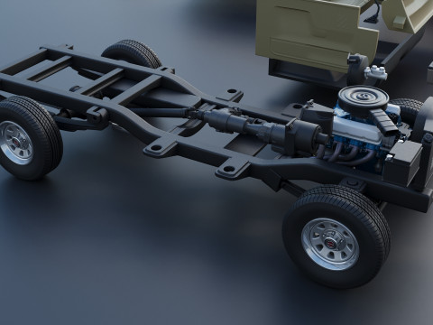 Pickup Truck F-150 Short Bed 1987 3D Print Model