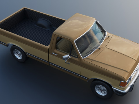 皮卡车 F-150 长床 1987 年 3D 打印模型