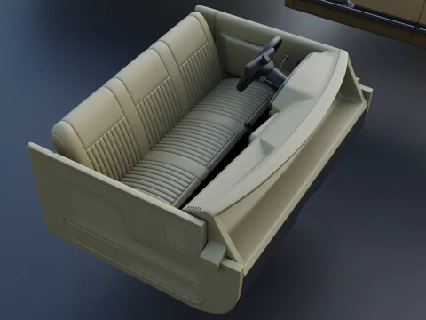 Pickup Truck F-150 Long Bed 1987 3D Print Model