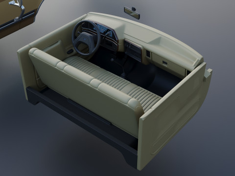 皮卡车 F-150 长床 1987 年 3D 打印模型