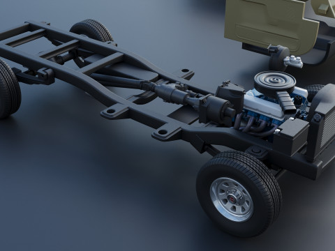 皮卡车 F-150 长床 1987 年 3D 打印模型