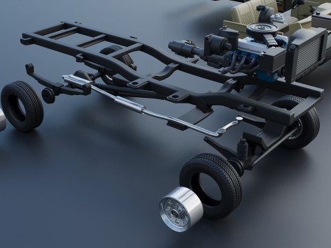 皮卡车 F-150 长床 1987 年 3D 打印模型