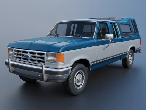 Camioncino F-150 a pianale lungo 1987 Modello di stampa 3D
