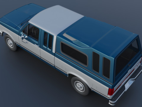 Camioneta F-150 de caja larga 1987 Modelo de impresión 3D
